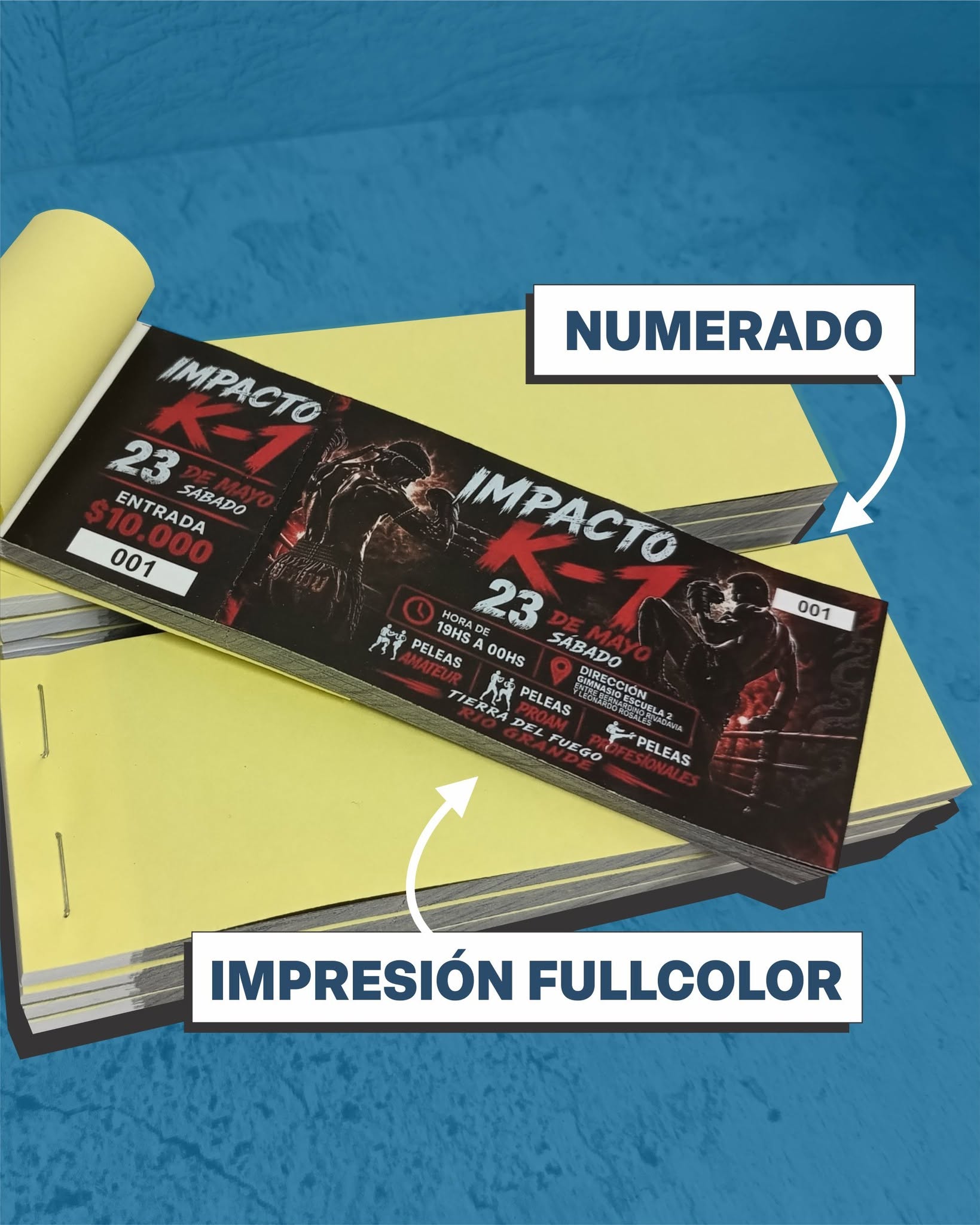 Talonario numerado Impacto K-1