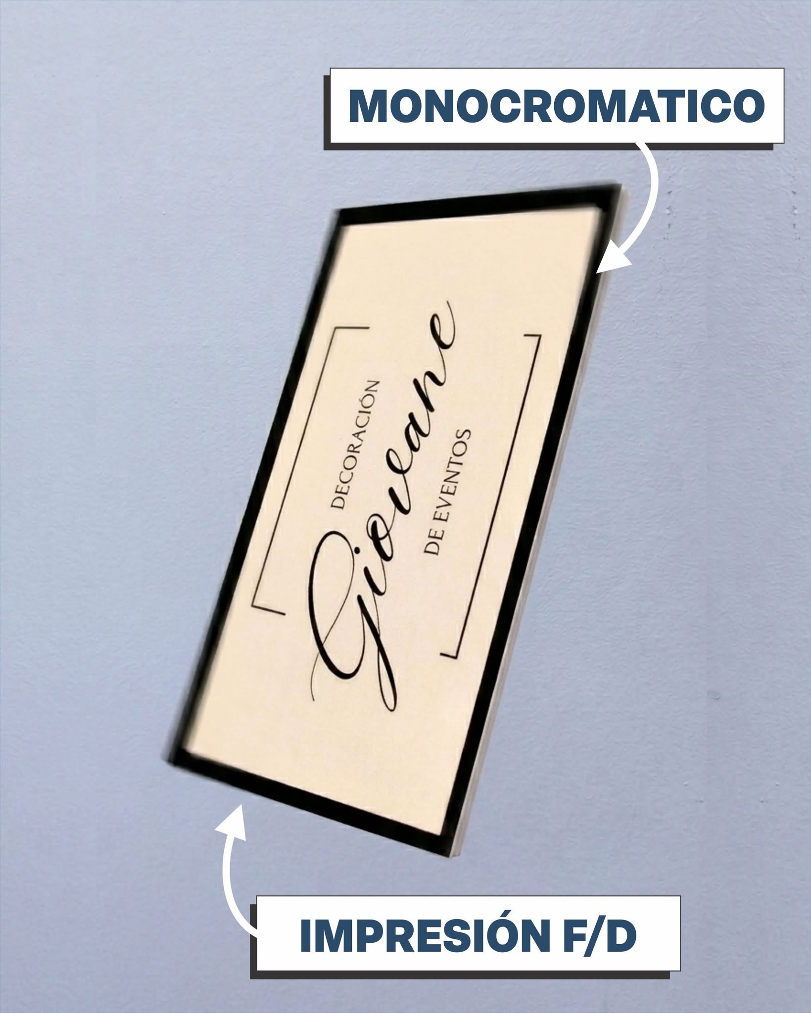 Tarjeta monocromática Giovane
